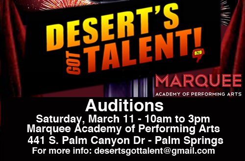 BOO2BULLYING's tweet photo. DO YOU HAVE WHAT IT TAKES? AUDITIONS SATURDAY, MARCH 11,  #PalmSprings rsvp: desertsgottalent@gmail.com benefiting @BOO2BULLYING #Coachella https://t.co/Rs4NQIBDAi