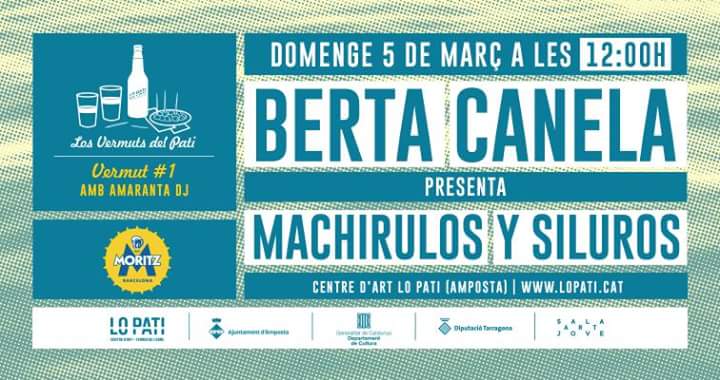 centreartlopati's tweet photo. Domenge 5 de març,per a inaugurar Machirulos y siluros de Berta Canela, vermut amb @MoritzBarcelona a #LoPati. @cultura_cat @ajamposta #art https://t.co/lUdtliXvmG