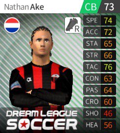 I have just bought Nathan Ake in #dreamleaguesoccer