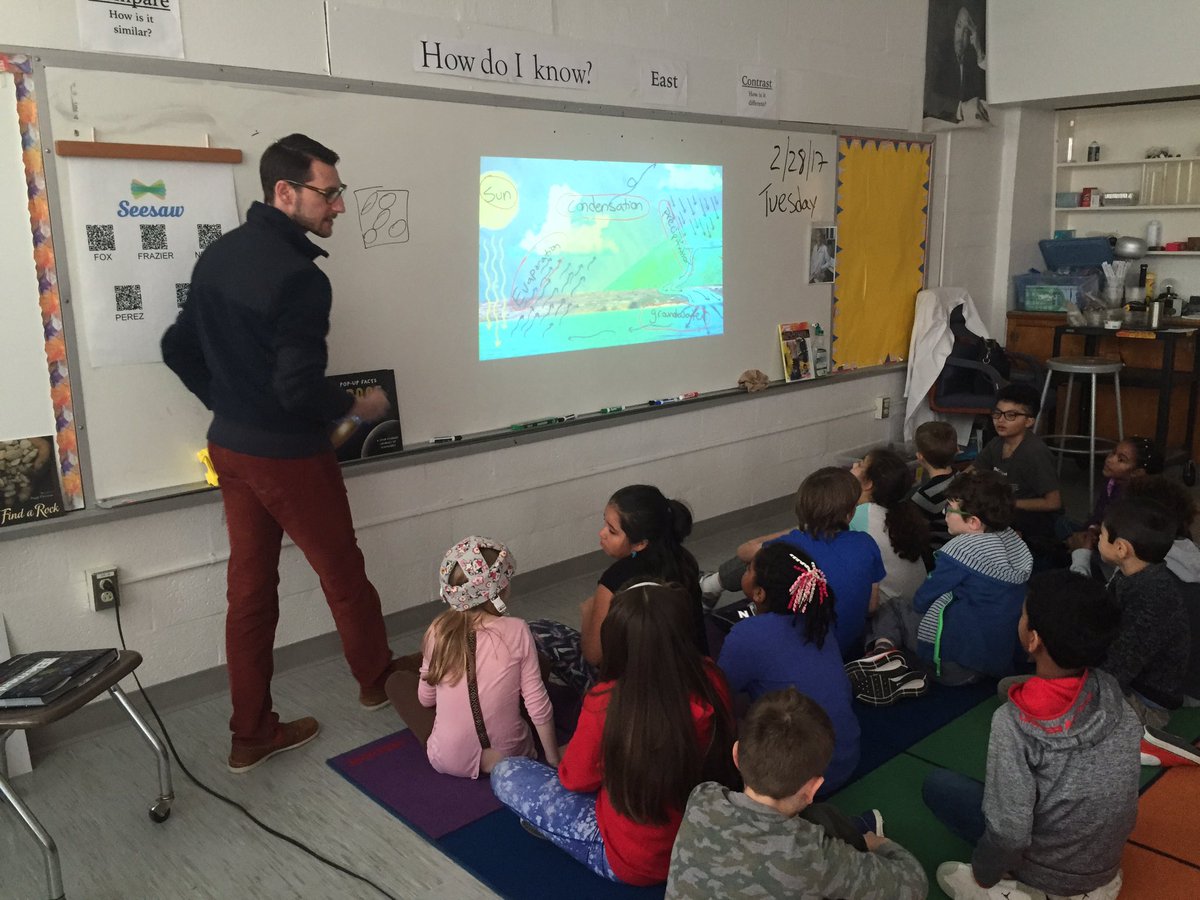 Science and CETA together at <a href="/AbingdonGIFT/">Abingdon APS</a> learning about the water cycle