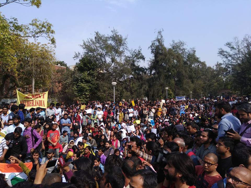 fightbackdu's tweet photo. Thousand of students march against ABVP's hooliganism.
#StudentsAgainstABVP
#BanAbvpOnCampus
#FightBackDU https://t.co/jqJZVn83sn