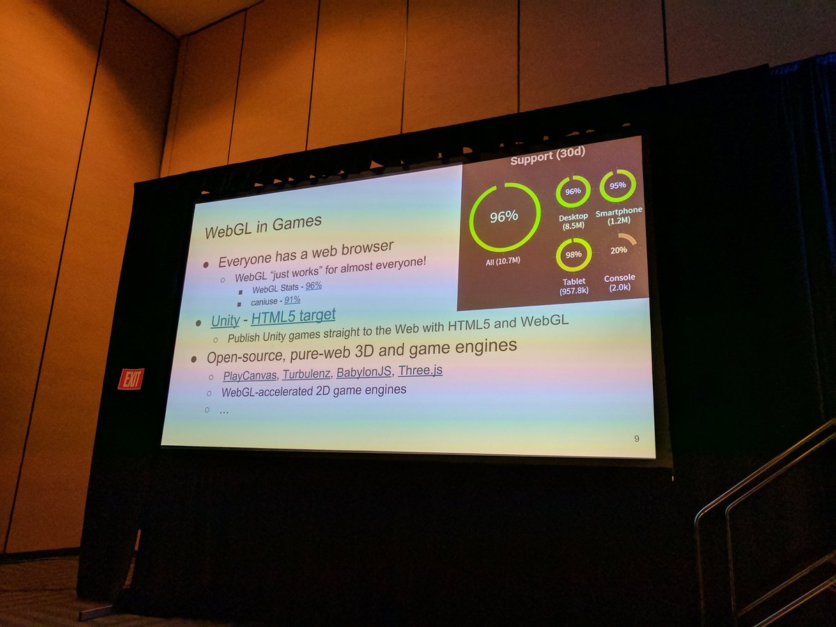 WebGL 2.0 on stage with @kainino0x at GDC!