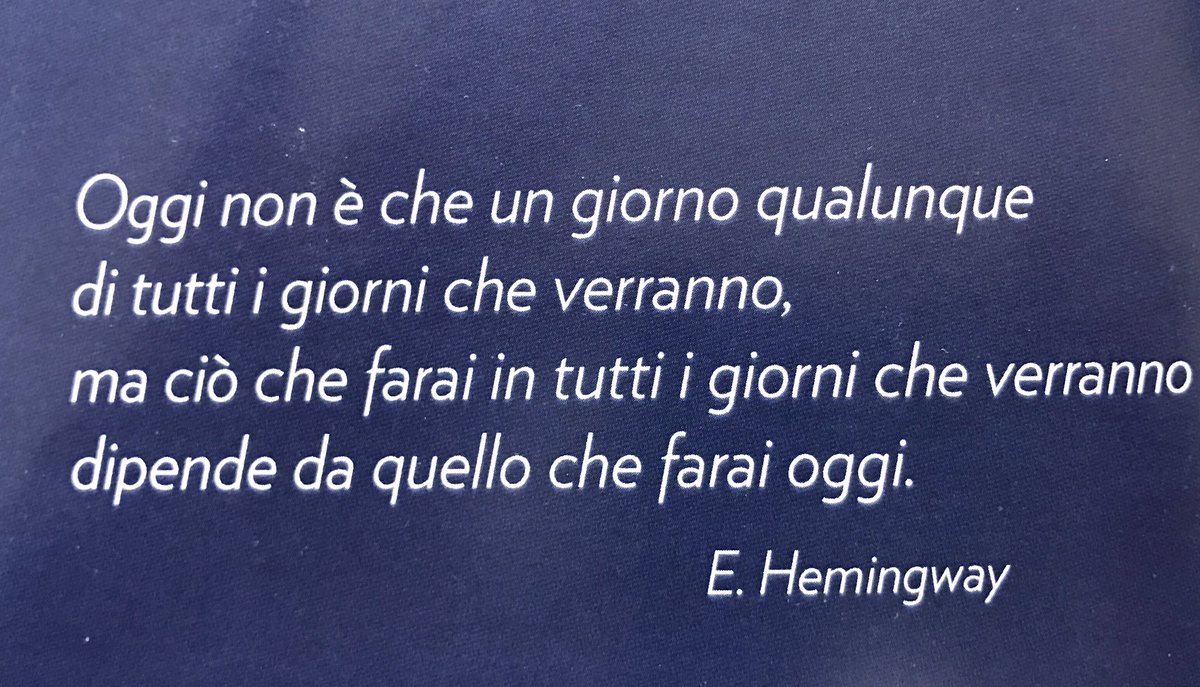 Siamo liberi di occuparci lasciando gli altri a preoccuparsi.  #benvenutopresente