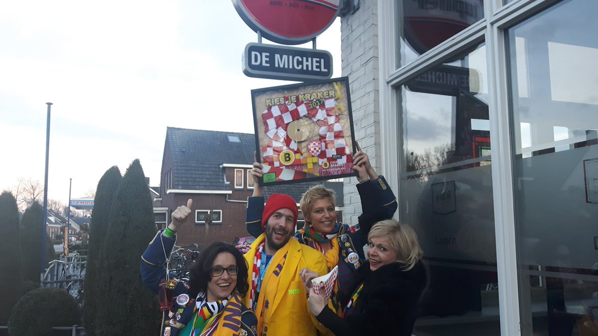 Ik ben trots dat <a href="/dedorinis/">De Dorini's</a> In Haaren  <a href="/De_Michel/">De Michel</a> dewinnaarsvande kiesjekraker33 carnaval2017 inmijnstamkroegwaarikaltijdhelp #fijnfisjenie