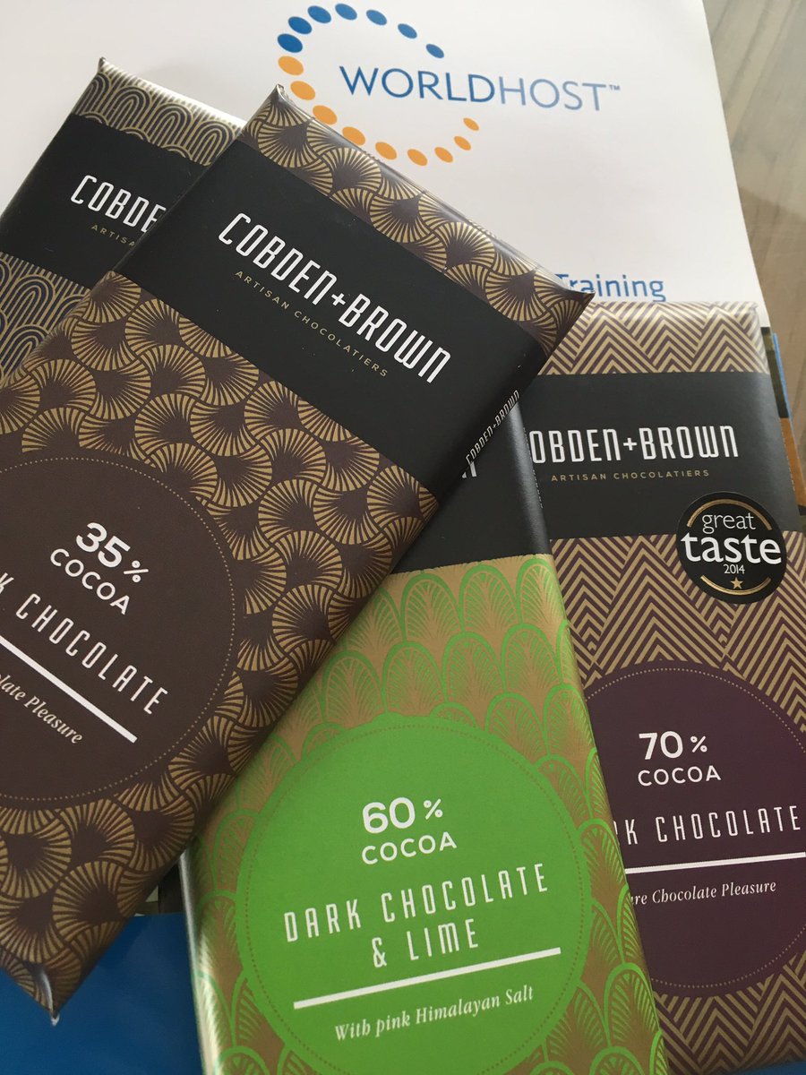 The @CobdenandBrown Lime Chocolate was a big hit at today's #Worldhost workshop along with @blackthornfoods #Meltingpotfudge #yumyum