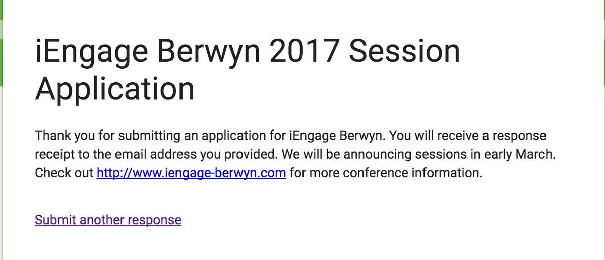 Boom.....proposals submitted to present at <a href="/iengageberwyn/">iEngage-Berwyn</a> alongside the amazing <a href="/laurajgrigg/">Laura Grigg</a>. Fingers crossed! <a href="/jg_jgarrett/">Jordan Garrett Pelton</a> <a href="/rmbtowner_tech/">Ramona Towner 👩🏼‍💻</a>