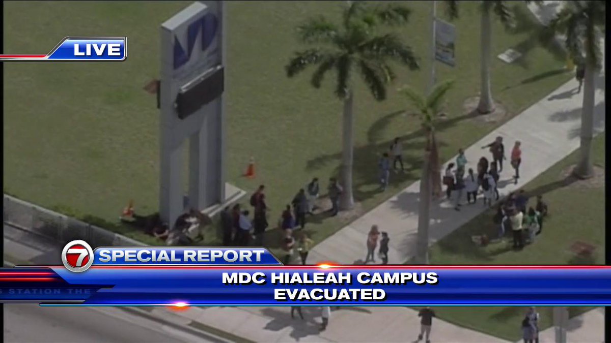BREAKING MiamiDade College Hialeah campus evacuated due to bomb