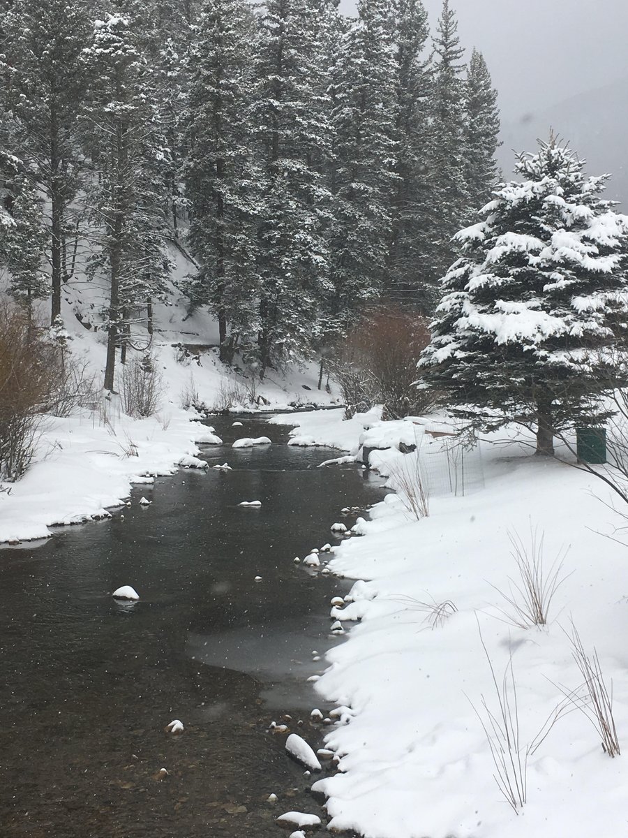 Red River received approximately 8 inches of snow and it is predicted to keep snowing throughout the day.#RedRiverNM <a href="/KRQEMark/">News Junkie</a> <a href="/SteveStucker/">Steve Stucker</a>