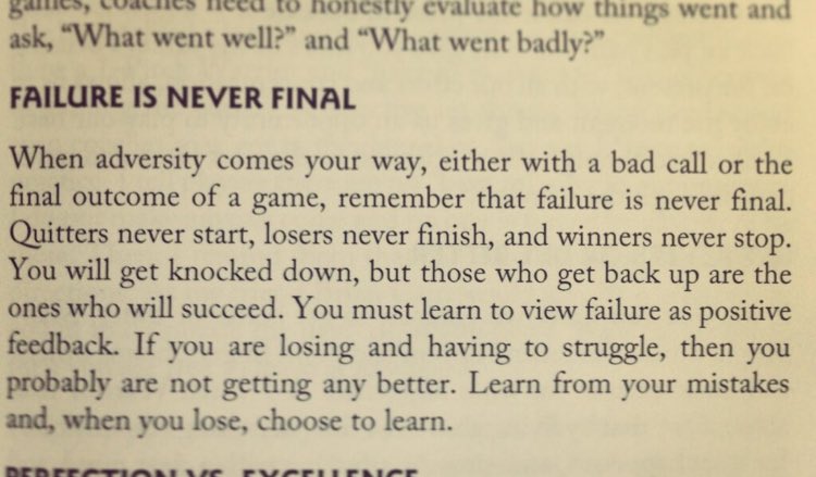 CoachCox19's tweet image. "Quitters never start, losers never finish, and winners never stop" #FailureIsNeverFinal