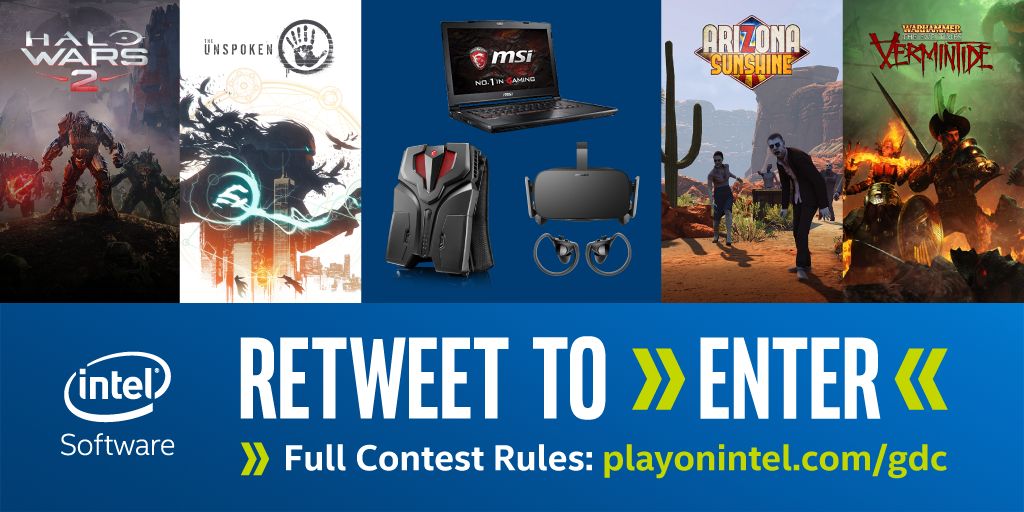 day9tv's tweet image. A VR contest from the folks at Intel - RT to enter the #Intel #GDC17 #Context for a chance to win #VR gear, game codes &amp;amp; more. #ad