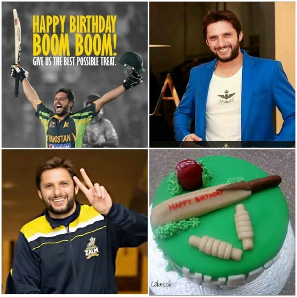  happy birthday Mr.Shahid khan Afridi...  