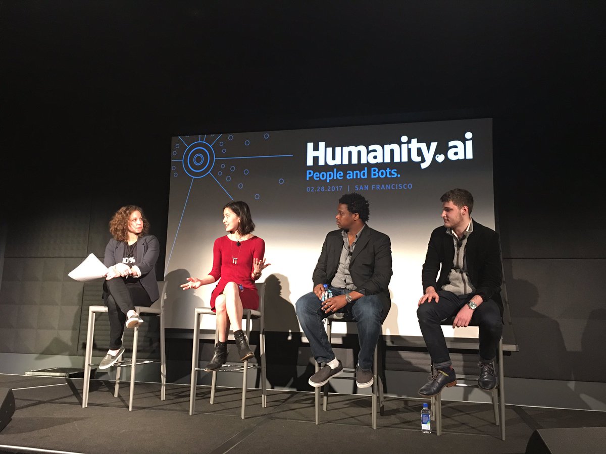 Humanity_AI's tweet image. Time for trends in AI with @JohnMannes of @TechCrunch, @ellenhuet of @Bloomberg, and @kharijohnson of @VentureBeat! #humanityai