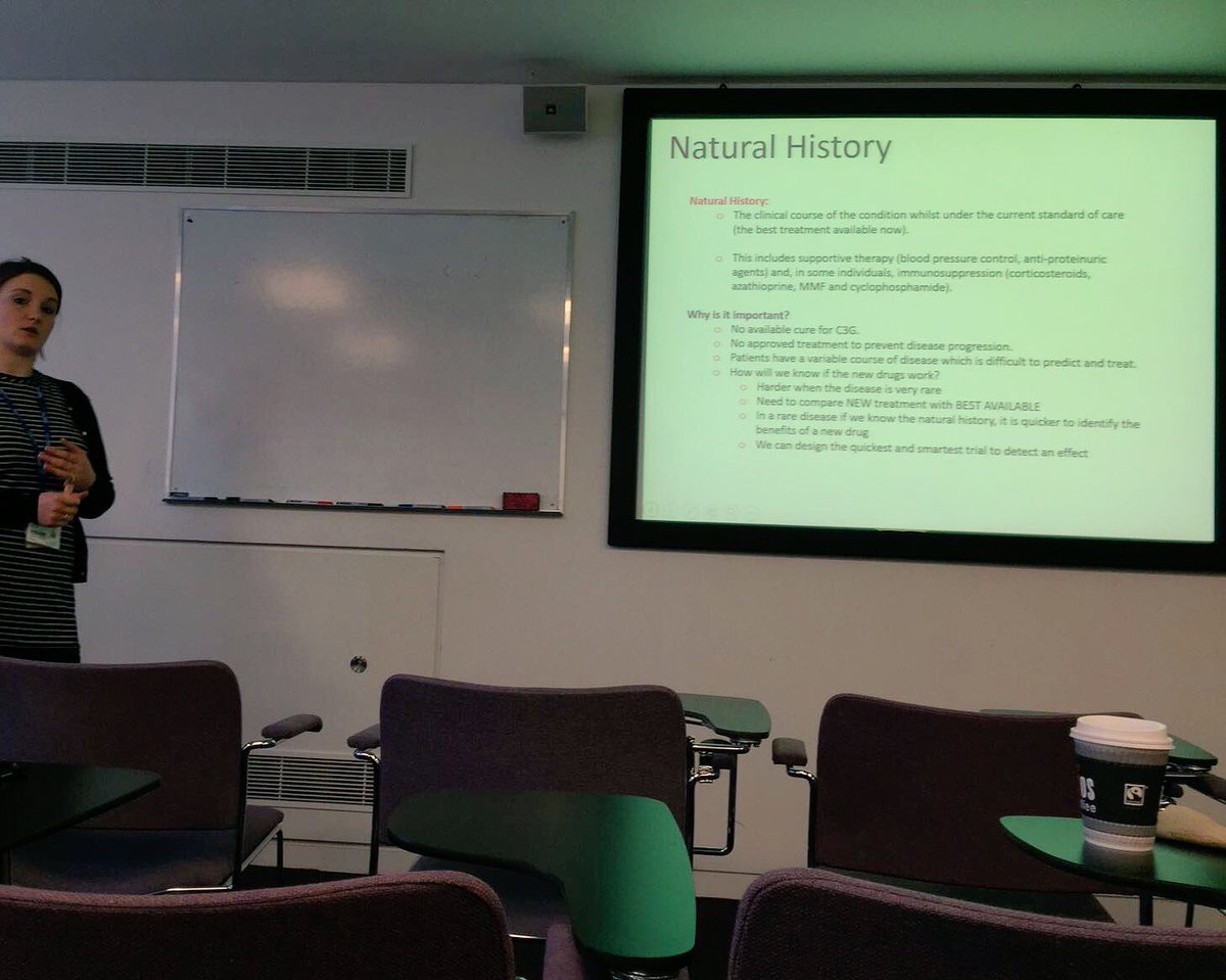 C3GNHStudy's tweet photo. Presenting the #C3GNHS today @DoM_Imperial. Was well received, great feedback! @RenalResearchUK @MatthewPickeri8 https://t.co/4dK2gQwcCS