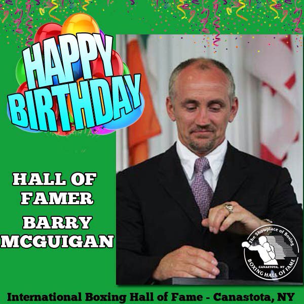 Happy birthday to Hall of Fame featherweight champion Barry McGuigan 