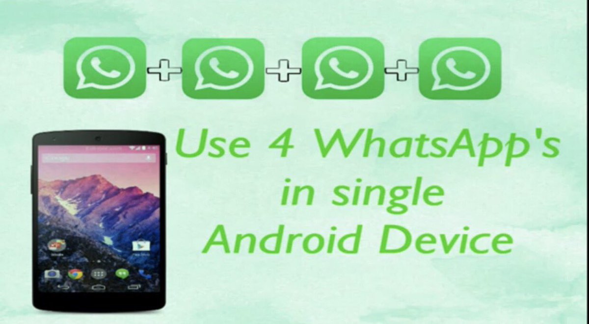 TechiePro2's tweet image. Use upto 4 WhatsApp&apos;s in Single Android Device. 101% working, 
Click to see how : 

 m.youtube.com/watch?v=pdozw9…