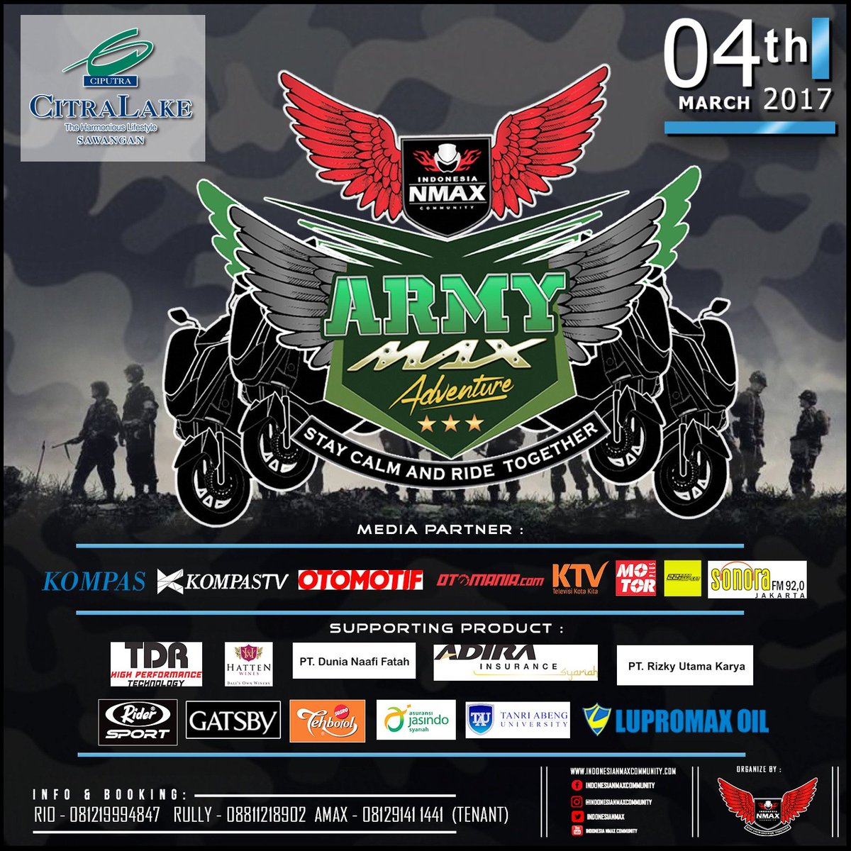 #indonesianmaxcommunity proudly present:
Our 1st Anniversary, event will be held on 4th march 2017 at 03.00 pm until end.
Come and join us !