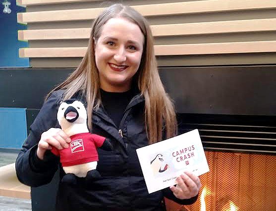 StudentLifeNet's tweet photo. Congratulations Marie-Pier from @AlgonquinColleg !
She found Percy & won 2 VIP tickets to #redbullcrashedice from @cibc #CIBCStudentLife https://t.co/KMUJWQ2ZKu
