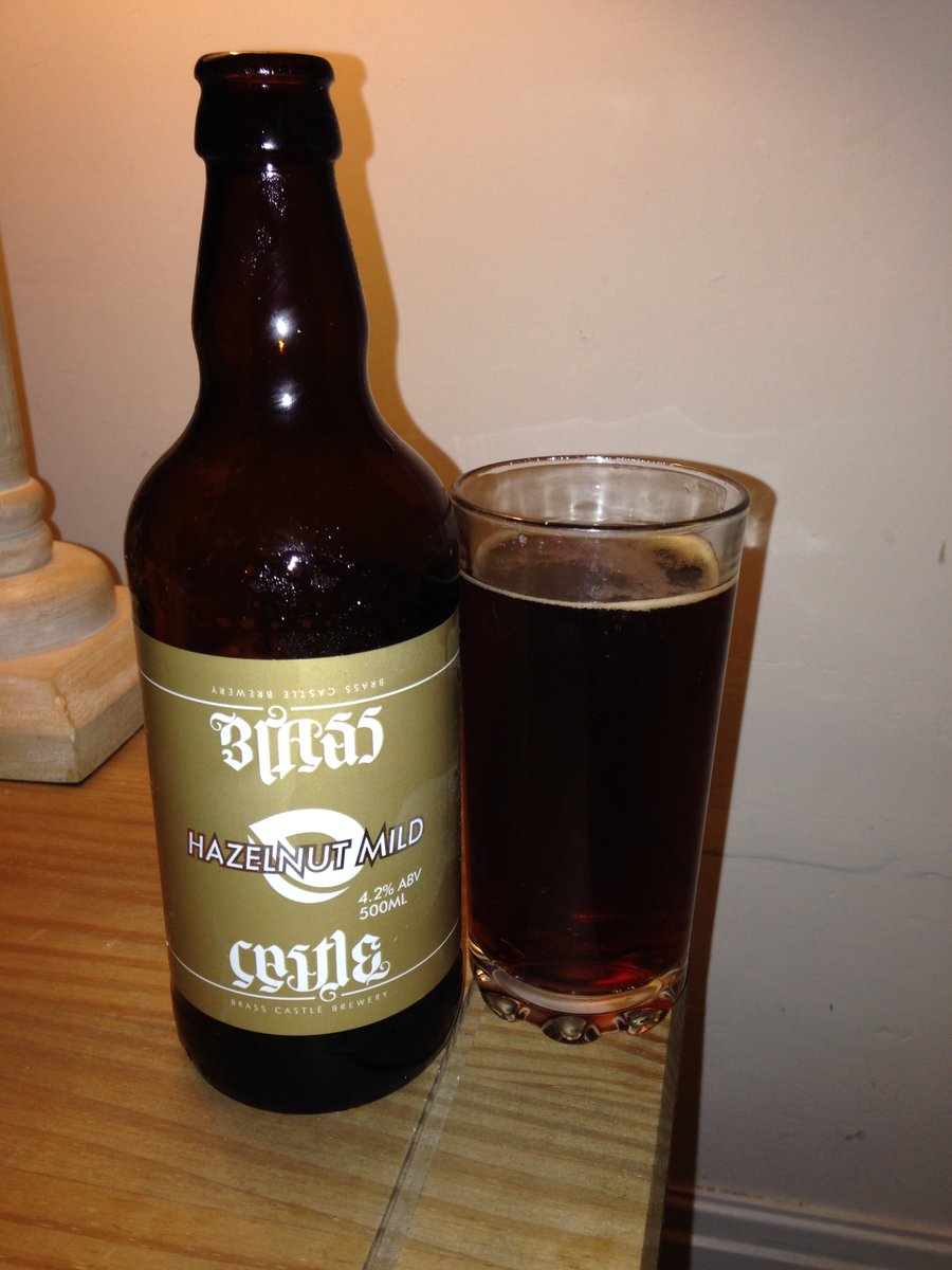 ibettison's tweet photo. @brasscastlebeer @Merely_Chris the hazelnut mild tastes like a porter with hazelnut under tones #goodflavour #rich #brasscastlebrewery https://t.co/fMlpPw0sSK