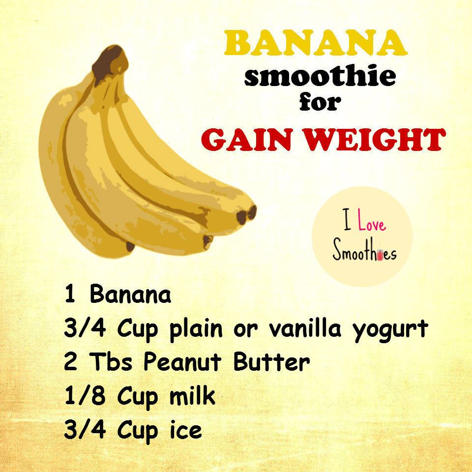 I Love Smoothies On Twitter Banana Smoothie For Gain Weight Love Smoothies