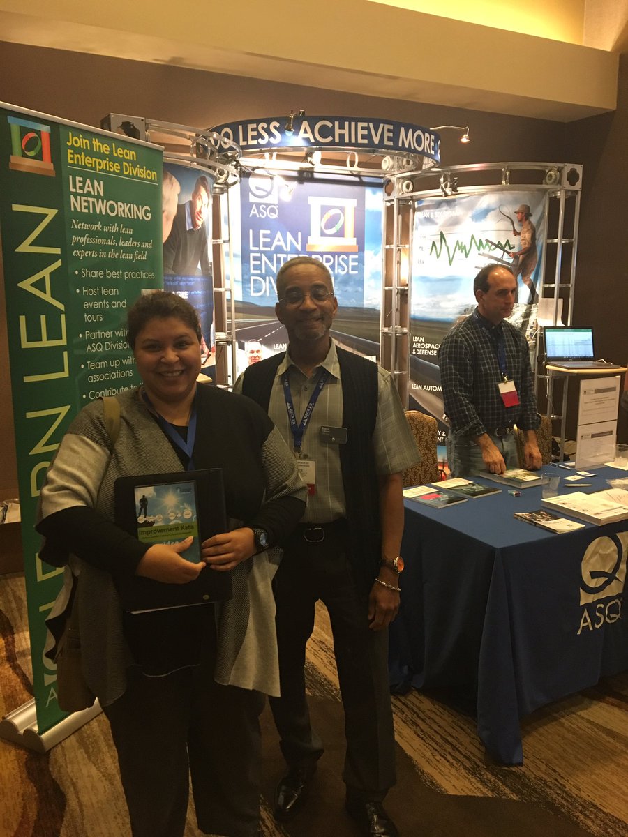 ASQLED's tweet photo. Congrats to our winner, Kate Livingston! Enjoy your new resource on Improvement Kata! #LeanEnterprise #ASQ #LED #LSSC2017 https://t.co/LZ51maAT9l