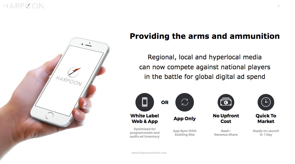harpoonconnect's tweet photo. Online, local and hyperlocal media
can now compete against national players 
in the battle for global digital ad spend | #hyperlocal #media https://t.co/6nyEAJluZA