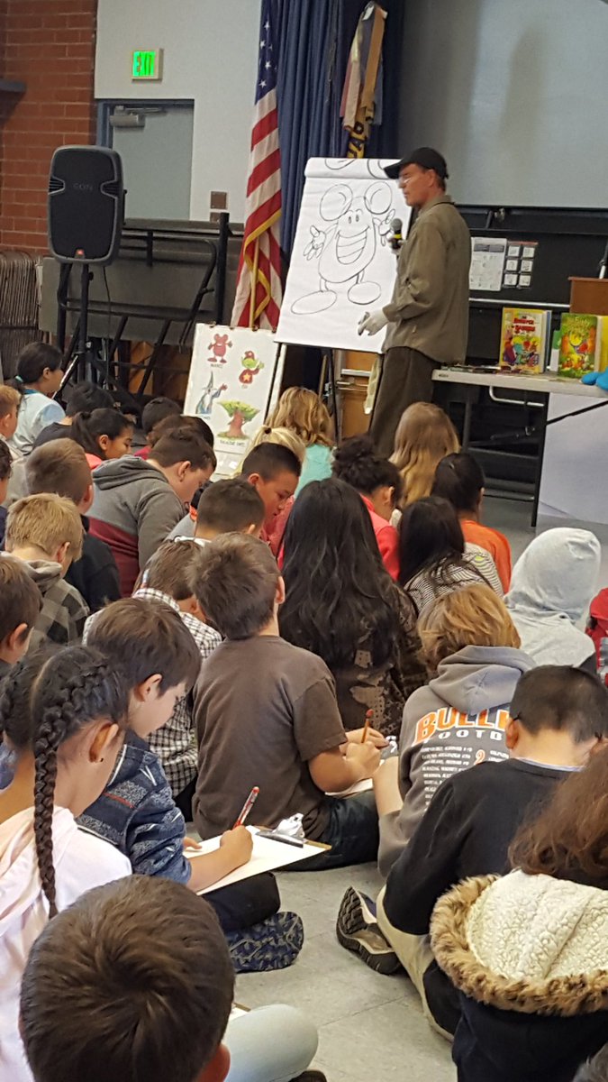 MrsDJKitchen's tweet photo. Author's Day with Scott E. Sutton. Awesome Mustang artists. @SchroederWSD #scottesutton #iteach5th #MrsKitchenScholarLounge https://t.co/JFNCG0nhQn