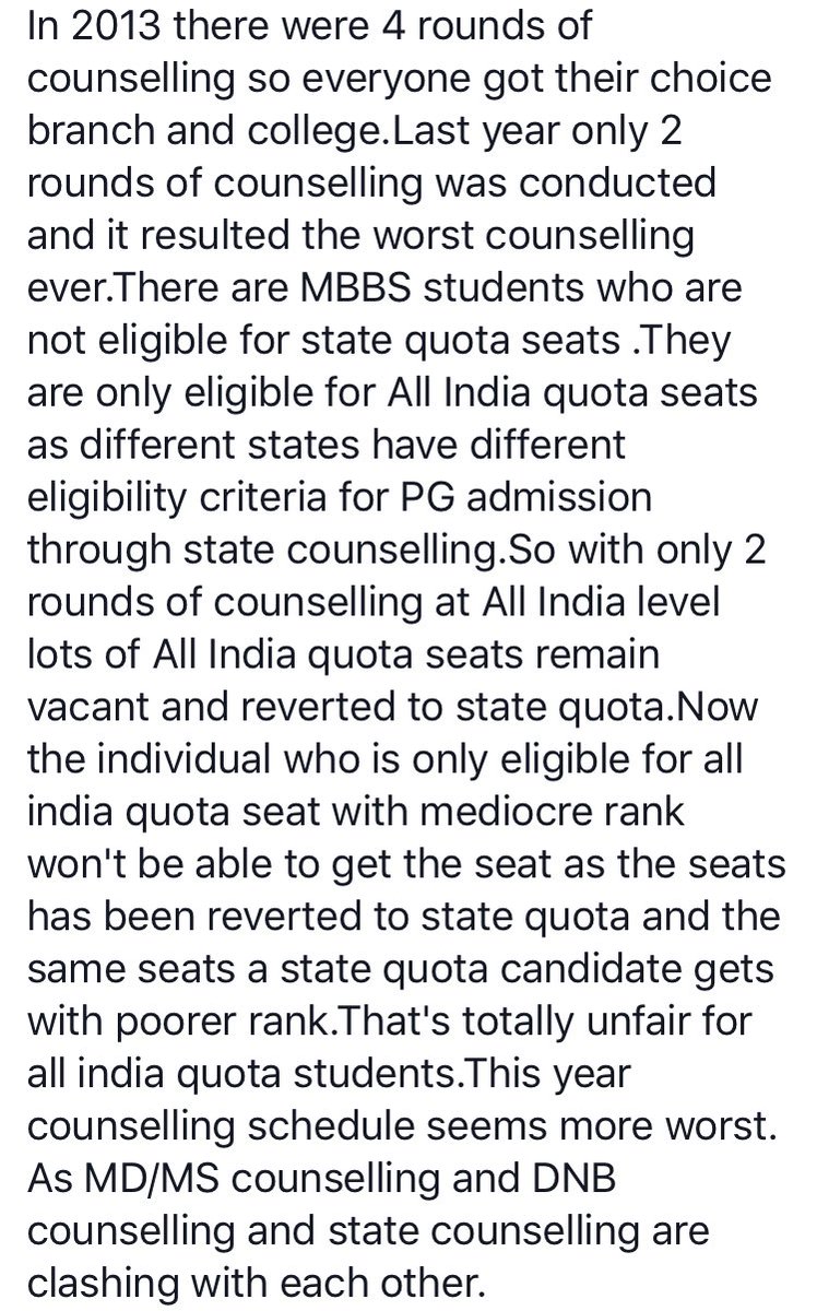 Divsbabs's tweet photo. @PMOIndia @narendramodi @JPNadda @PrakashJavdekar Please help the MBBS students for 3rdCounselling Round.Below is the concern of students. https://t.co/4fxLYeQRf9