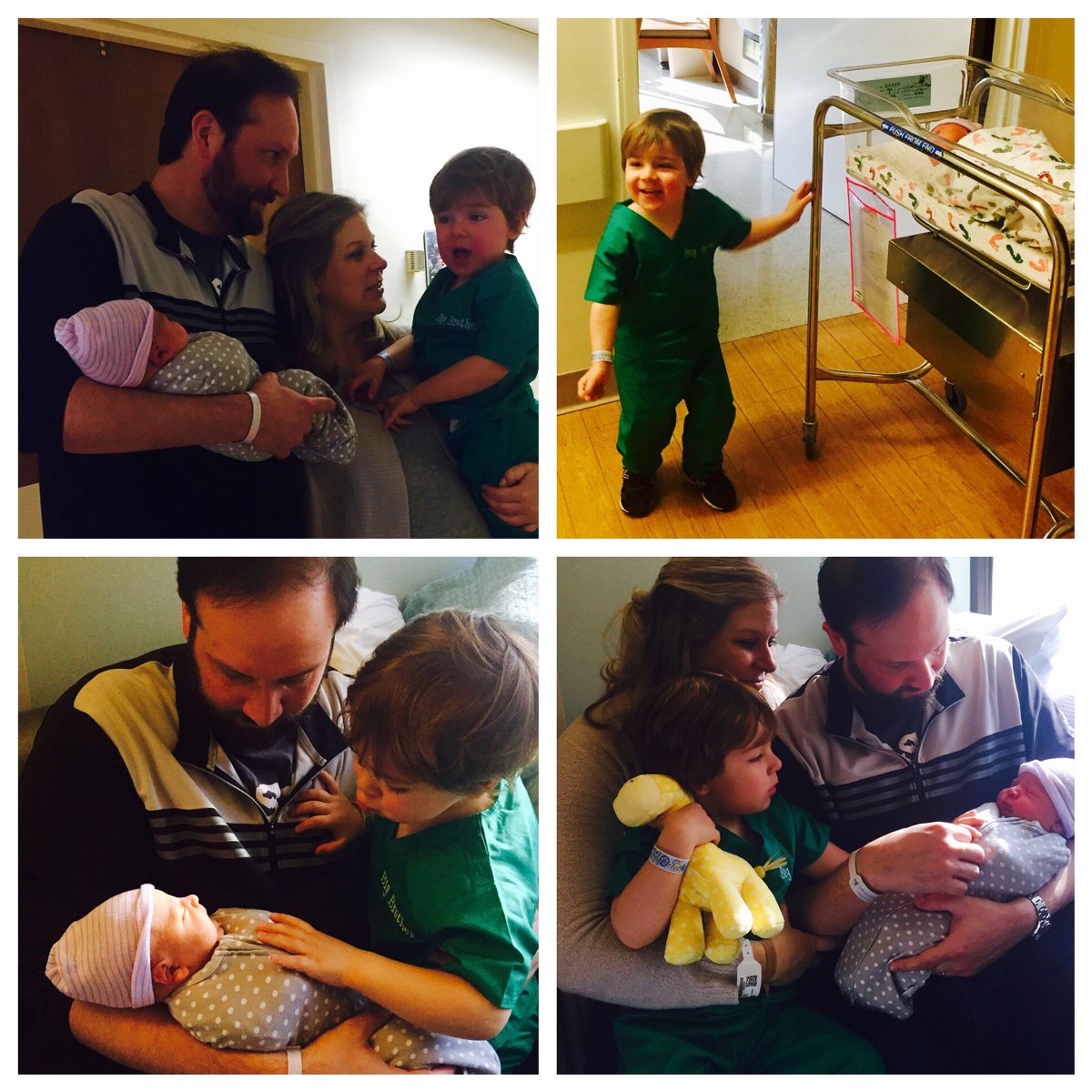 Gabriel William is here! Born 2/27/17 248p weighing in at 8 lbs 3 ounces &amp; 21 1/4 in long. Garza party of 4 has arrived! #momofboys