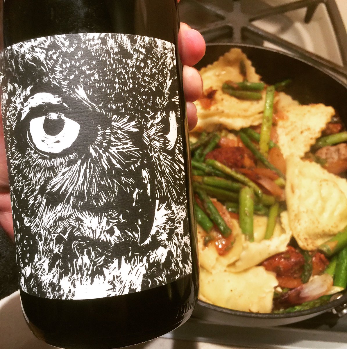 drewdmat's tweet photo. In honor of @stolpmanwine 's visit to @PCorkscrew this week and their commitment to immigrants I opened this #ParaMaria tonight. #Syrah https://t.co/x9glAiCyqs