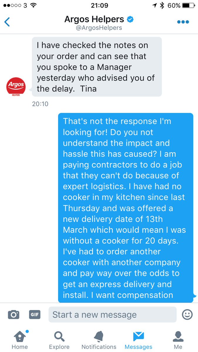 drethewall's tweet photo. @ArgosHelpers shocked by the total disregard for customer service by both Argos and expert logistics. How difficult is it to do your job? https://t.co/xz74L2wfvn