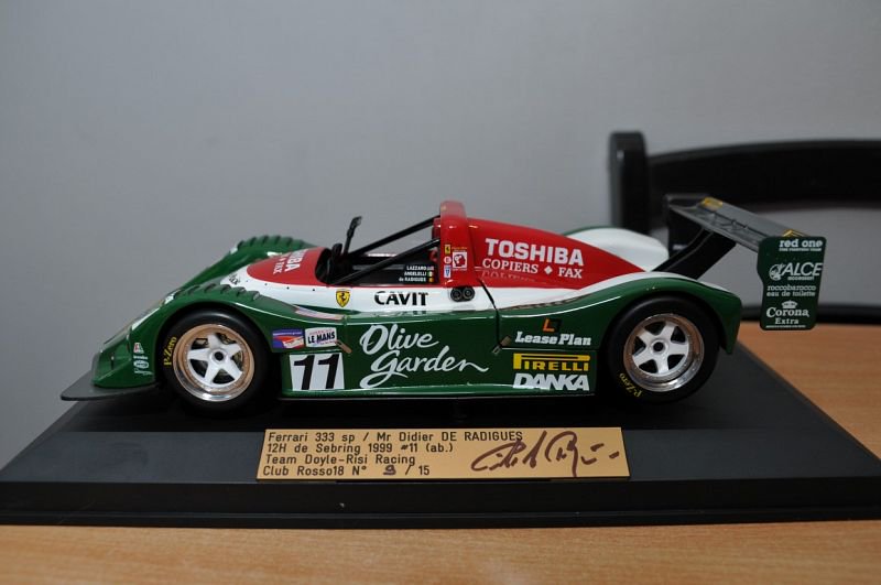 Rosso18Models's tweet photo. À vendre / For Sale : #Ferrari 333SP 1/18 Signed by Didier De Radigues (Driver). Only 15 plates made by Rosso18. Contact us, available now https://t.co/eNmszNGeSM