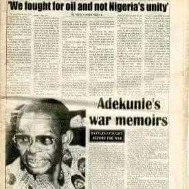 100Biafran's tweet photo. #PaulArkwright clamor for one #Nigeria is bc of oil. Read from d horses mouth. From great #Britain to LYING REGIME https://t.co/EumKQ6w01n