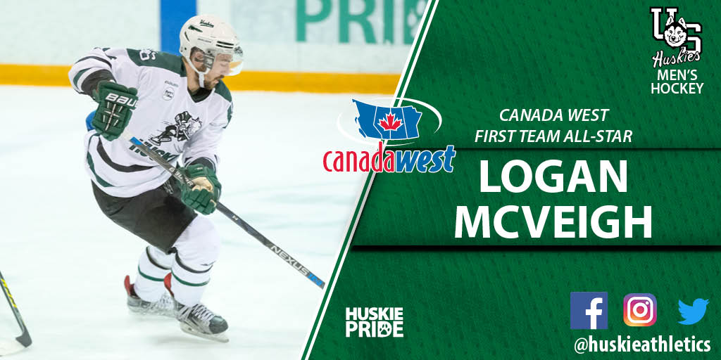 MHKY | Congrats to lmcveigh12 on being named a <a href="/CanadaWest/">Canada West</a> First Team All-Star after leading the Huskies in scoring!