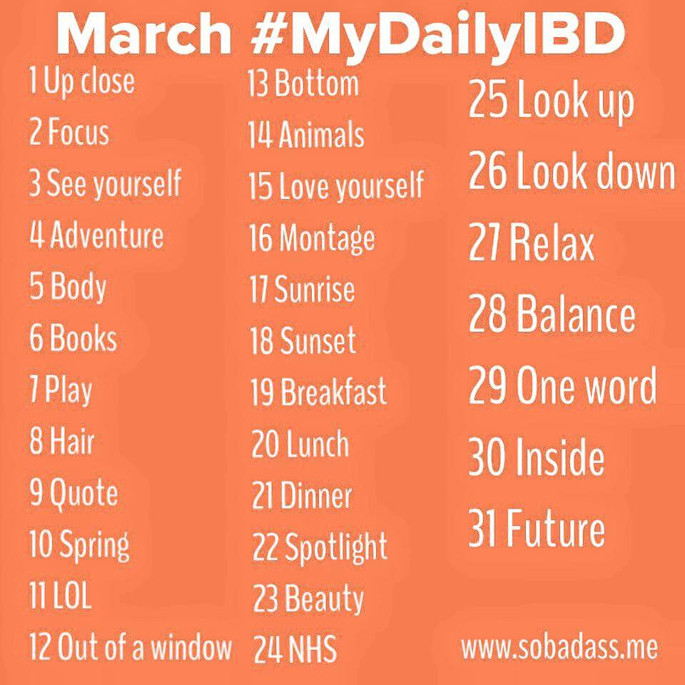 sfo_cornwall's tweet photo. #WhatNext for #MyDailyIBD in March
#ibdaware #colitis #crohns @so_bad_ass
#stomaowner https://t.co/ftr4OLIXik