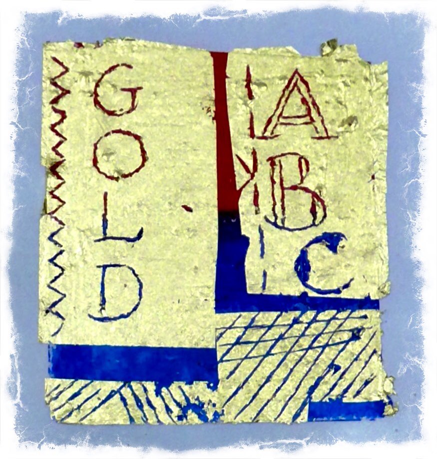 londonlettering's tweet photo. Great workshop at #nlla with Cherrell Avery - colour and gold mixed media #lettering https://t.co/dICP3yjTbu