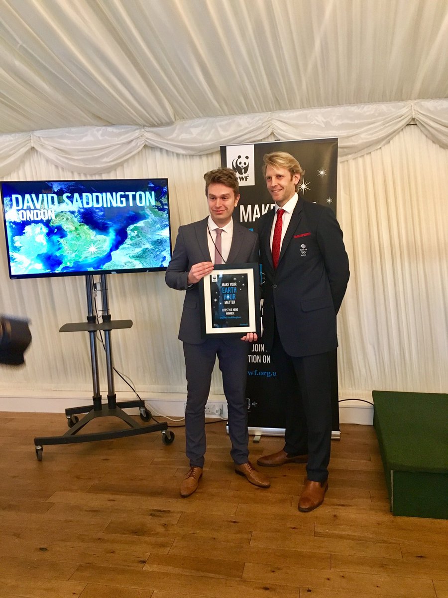 EnvironmentDave's tweet photo. Overwhelmed to be named lifestyle #Earthhourhero @wwf_uk today @UKParliament ! Thank you all! https://t.co/0QqmjHJCrC