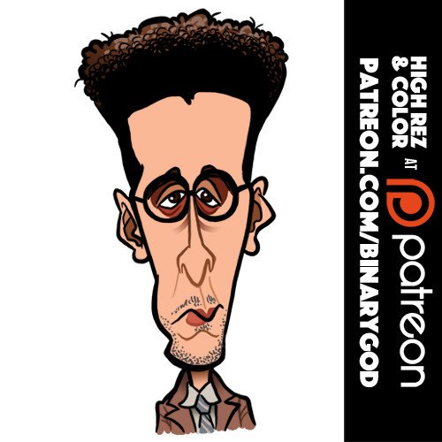 Feb 28: Happy birthday John Turturro!
Here as Barton Fink.
Custom illustration at  
