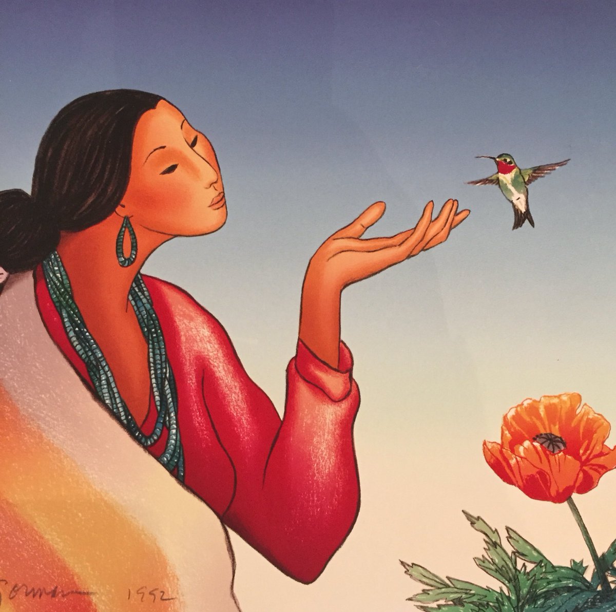 GormanGallery's tweet photo. "I was born near Canyon de Chelly in Arizona and spent my early years living close to nature and the Navajo tradition." - #rcgorman https://t.co/UNbKatQi4y