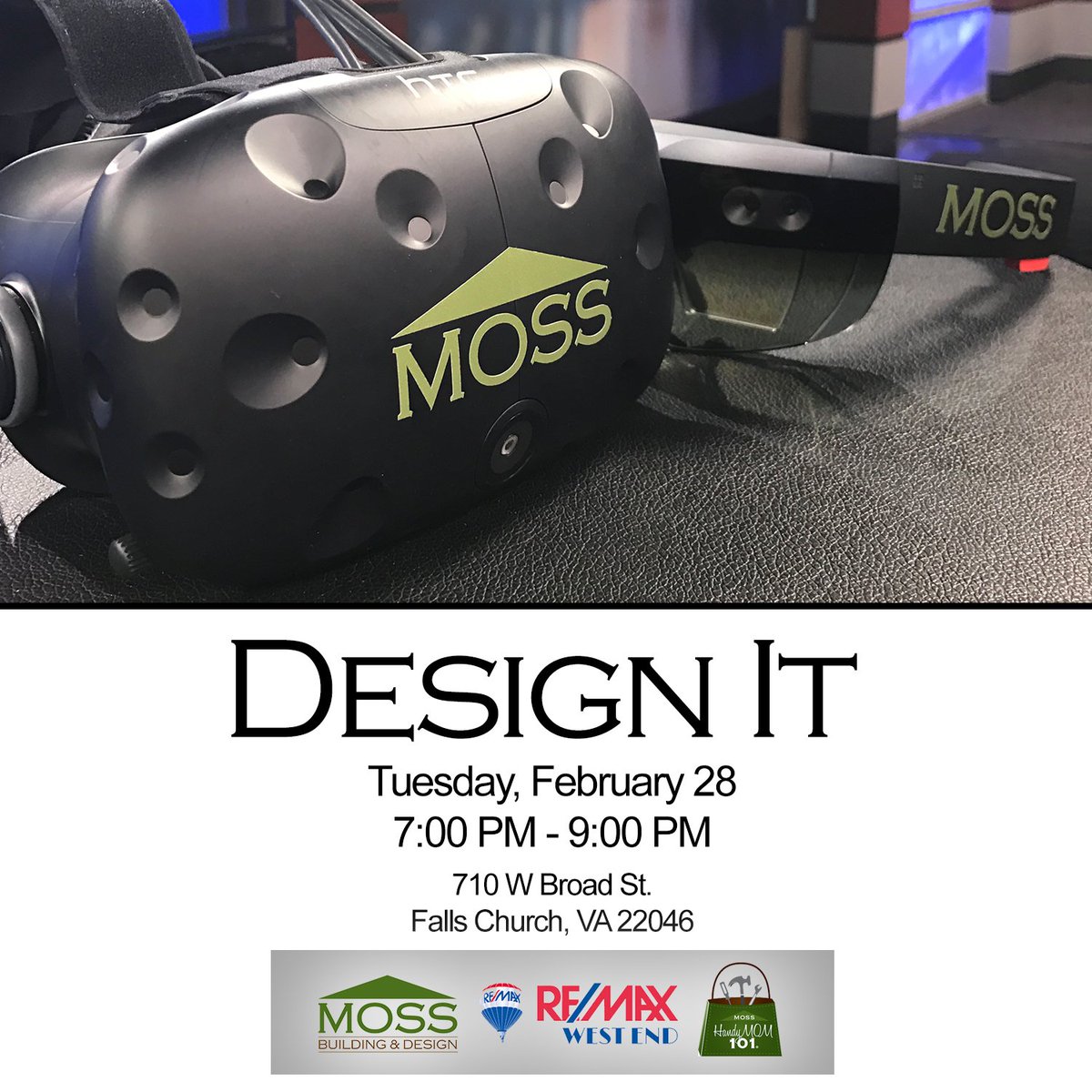 MossBuildDesign's tweet photo. Our #Design It workshop is tonight @ReMaxWestEnd! Try #MOSS360 for yourself &amp;bring YOUR own personal home projects! https://t.co/JCciHEAUYt https://t.co/aAj1QfzY1t