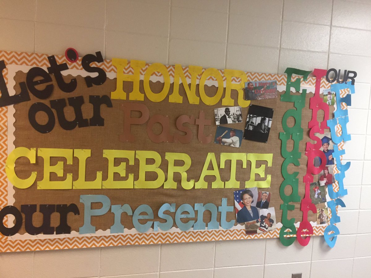 LauraRubin65's tweet photo. YES is awesome and celebrated Black History Month!! Our school bulletin boards focused us well!! #YarbroughKnights #CelebrateAuburn https://t.co/ucJcpzCOAh