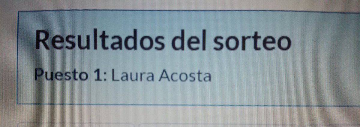 Elgrancadiz's tweet photo. Y la ganadora es LAURA ACOSTA @LauraLayest ENHORABUENA!!! Te haremos llegar el CD y el LIBRETO... Que los disfrutes!!!!! #LosVigilantes https://t.co/RoC1SSKmPc