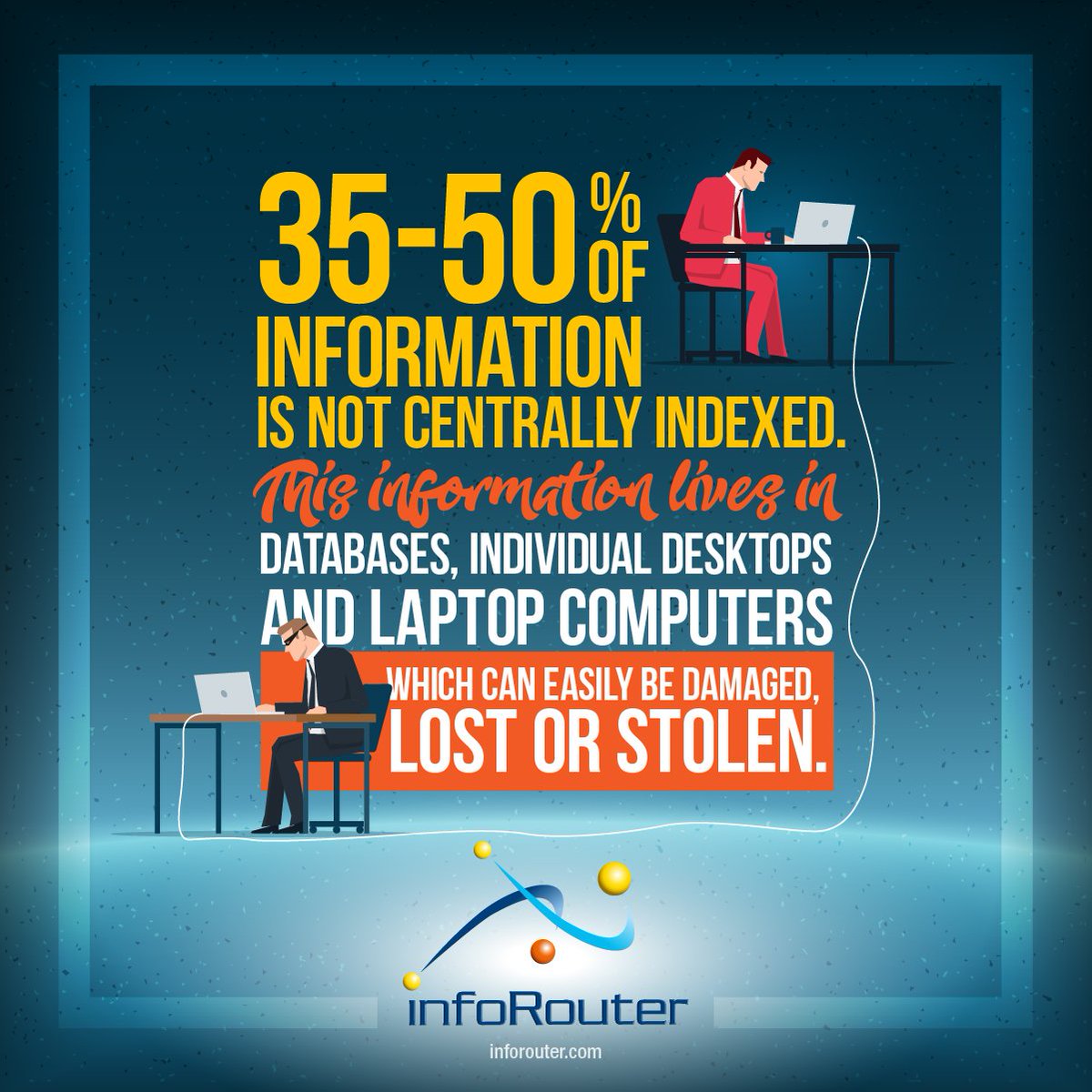 infoRouter's tweet image. Safely access all your mission critical documents within seconds from anywhere in the world. Never miss a beat.

ow.ly/j4e2309qAYN