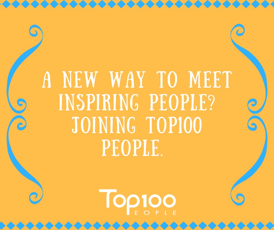 Top100people's tweet image. A new way to promote yourself? Joining #Top100People. #socialnetworkingservice #besocial #beinspired #be1ofus #interestingpeople