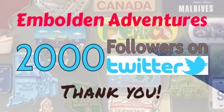 EmboldenAdventr's tweet photo. 2000 #followers on #twitter! #Thanks @octavadecorpus! #BeEmboldened #Podcast #travelBlog #travel #wanderlust #World https://t.co/Exr47sPNOv https://t.co/eoGhJO6i3X