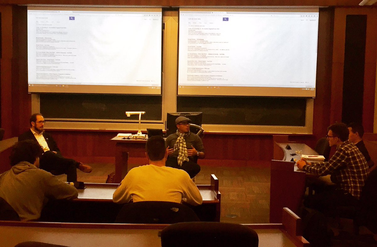 mtihic's tweet photo. Thx @dremadrahim for joining Consulting class @WhitmanatSU & sharing ur great story w/ students @SyracuseUniv @EEEatSU #keepentrepreneuring https://t.co/e5gaKy7Btn
