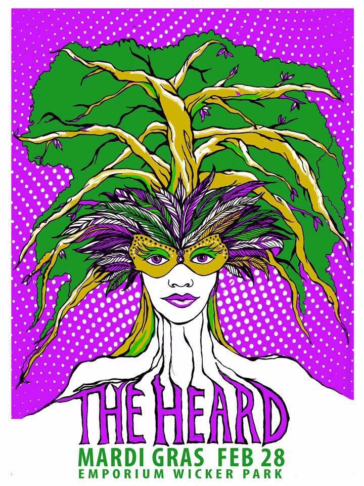 Singing tonight at <a href="/EmporiumChicago/">Emporium Arcade Bar</a> with <a href="/theheardfunk/">The Heard</a> for #MardiGras !! ✨💕👑🍾🔮💎📿🎊🎺🎷