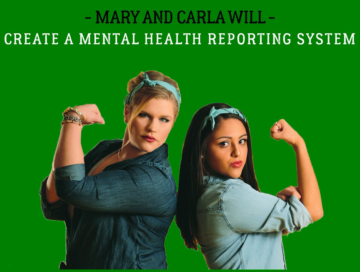 VoteMaryCarla's tweet photo. Mary and Carla will...

Create a mental health reporting system

For more policy information, go to: https://t.co/vu1PDHvPjv https://t.co/GaRfvgkgDo