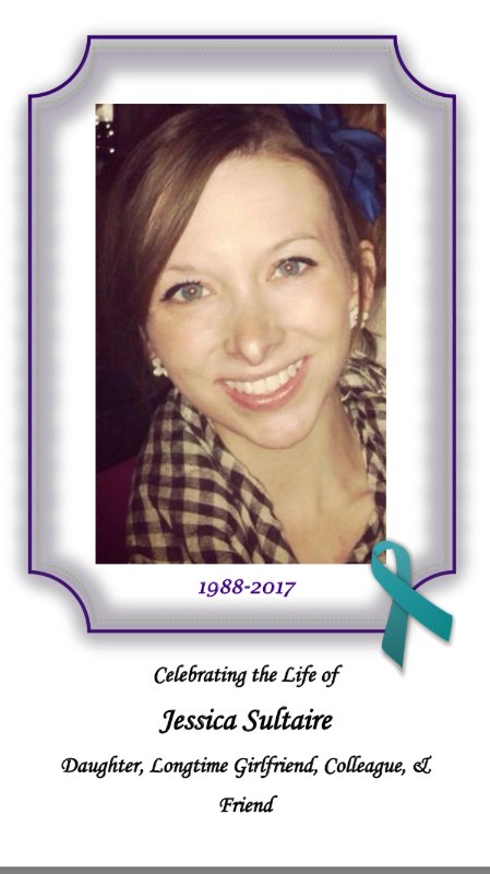 Gone, but never forgotten. Please join us as we celebrate the life of Jessica Sultaire and join together as we mourn her loss.