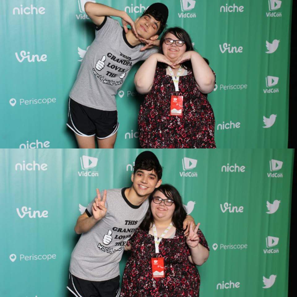 POLARIZECALVIN's tweet photo. @BenJPierce look at how cute we looked at vidcon last year hope to meet you again this year. 💞 https://t.co/tNw7FK4Lm1