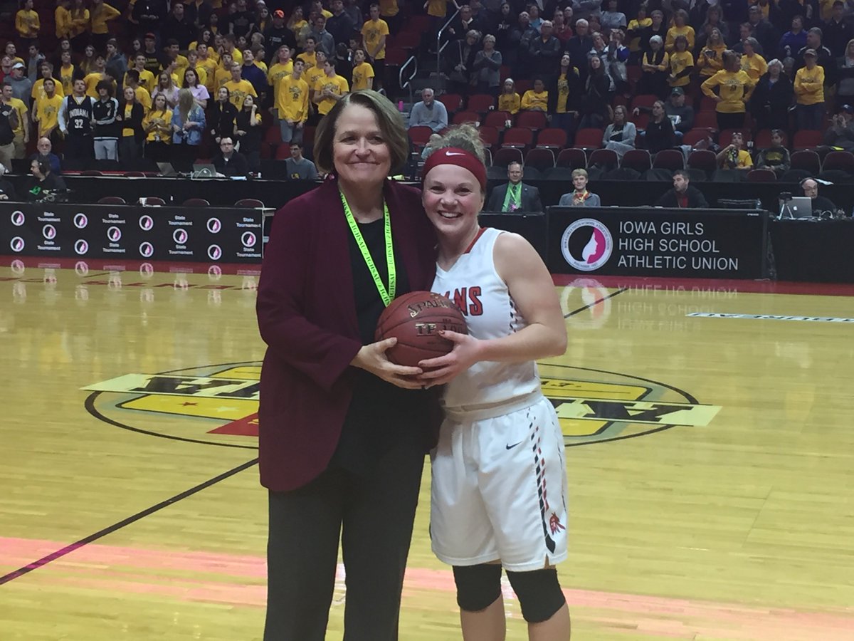 IGHSAU's tweet photo. Congratulations to Iowa’s career leader in assists https://t.co/vgXwV0HtDL